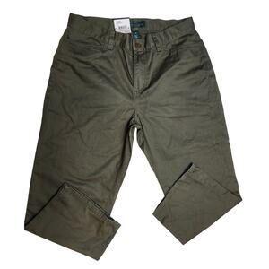 NWT Ralph Lauren Jeans Co. Womens Olive Green Classic Midcalf Pants-Size 6